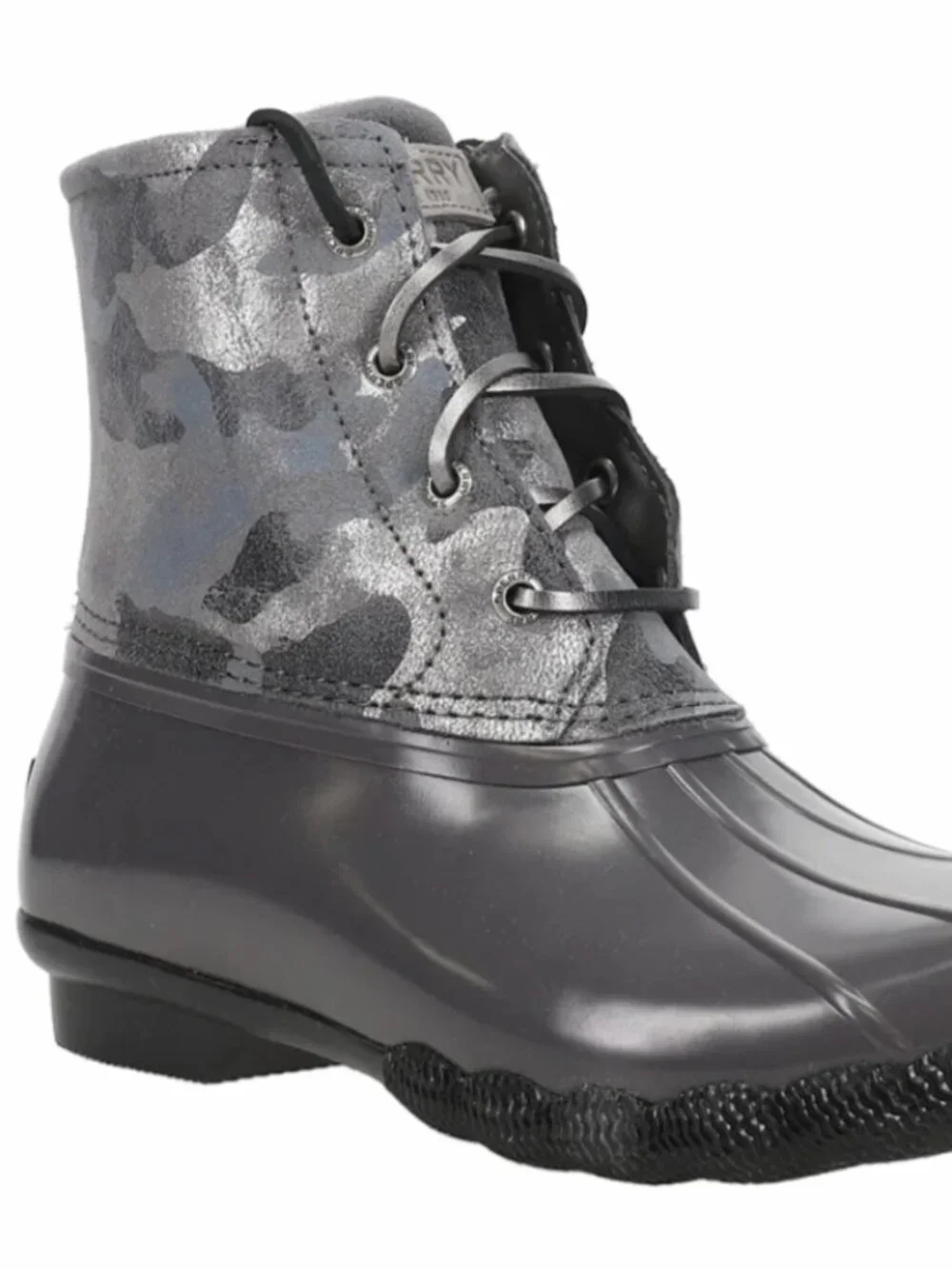 Sperrys Gray Camouflage Duck Boots